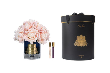 Luxury Grand Rose Bouquet - Dark Glass with Gold Badge - Champagne Pink - LTBW15 (Carton of 1)